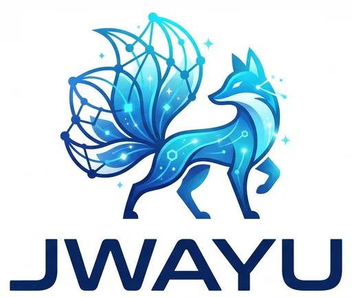 Logo JWAYU, renard neuronal à neuf queues